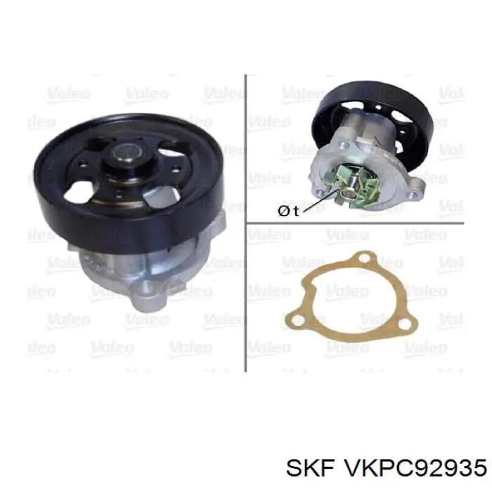 Купити VKPC92935 SKF Насос охолоджуючої рідини