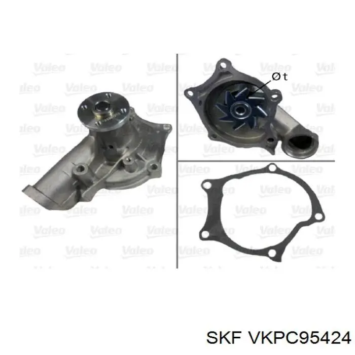 Помпа водяна, (насос) охолодження VKPC95424 SKF