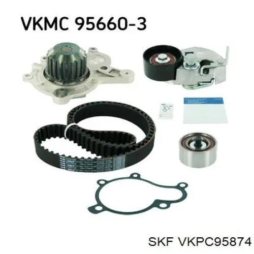 VKPC95874 SKF помпа водяна, (насос охолодження)