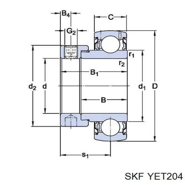 SKF YET204 ціна, від 16.65 USD