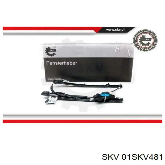 Склопідйомник з електродвигуном SKV 01SKV481 ціна, від 35.86 USD
