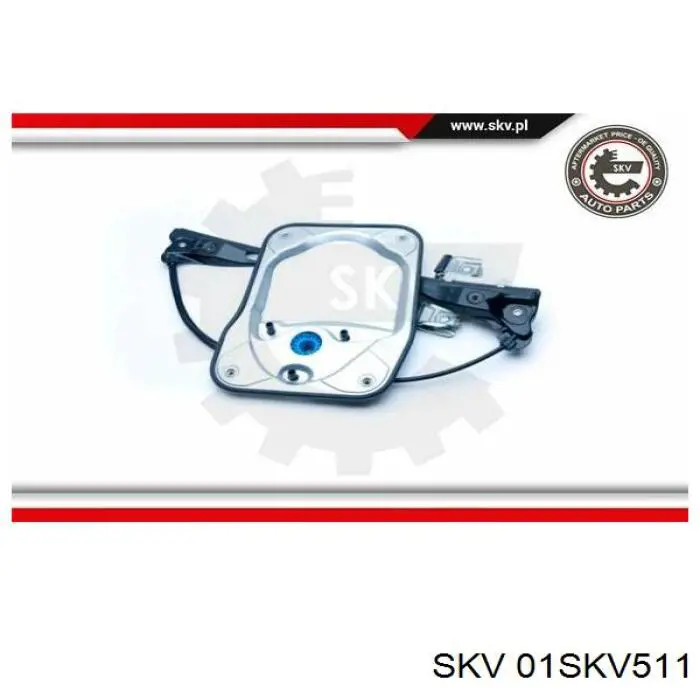 Механізм стеклопідйомника дверей передніх, лівих SKV 01SKV511