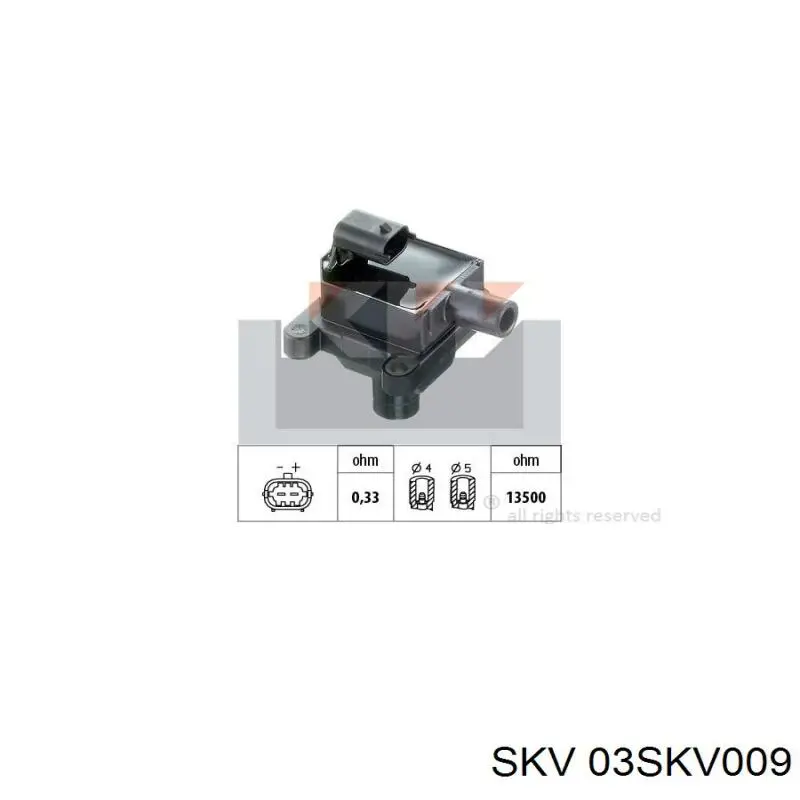 Котушка запалювання B0055 General Motors