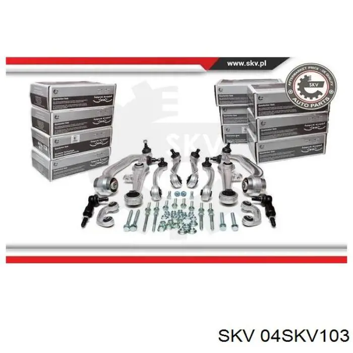 Купити 04SKV103 SKV Важіль передньої підвіски верхній, правий