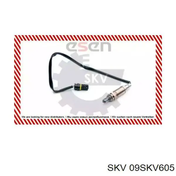09SKV605 SKV лямбда-зонд, датчик кисню до каталізатора, лівий