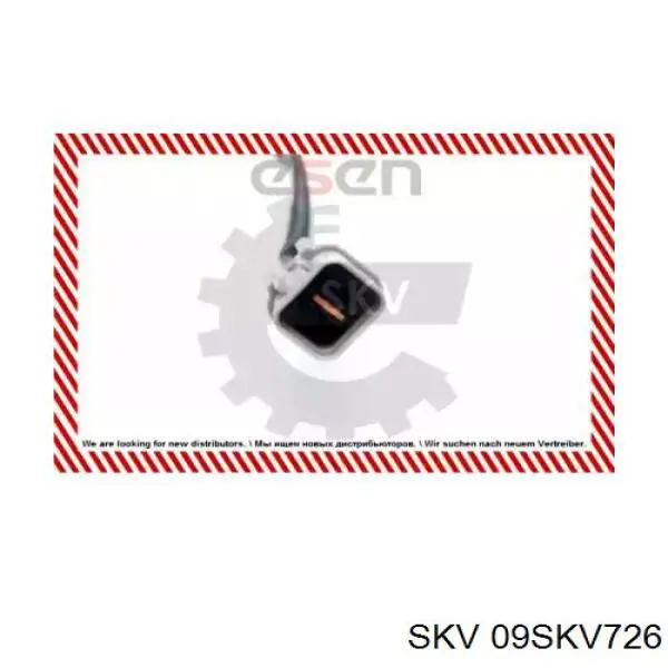 09SKV726 SKV лямбда-зонд, датчик кисню після каталізатора, лівий