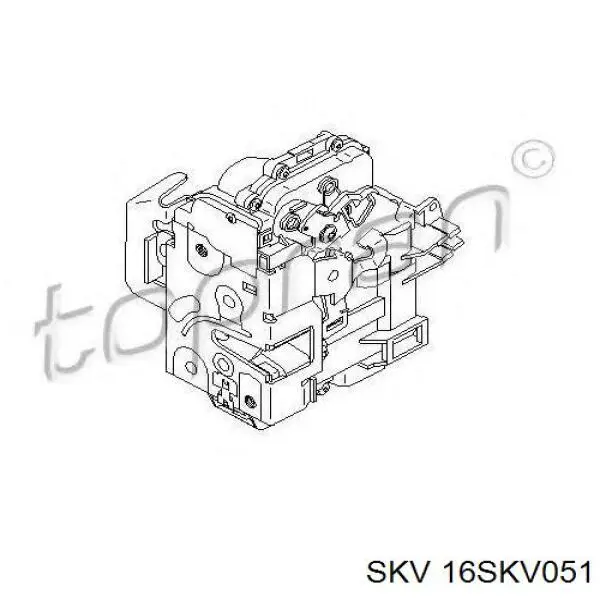 16SKV051 SKV Замок водійських дверей