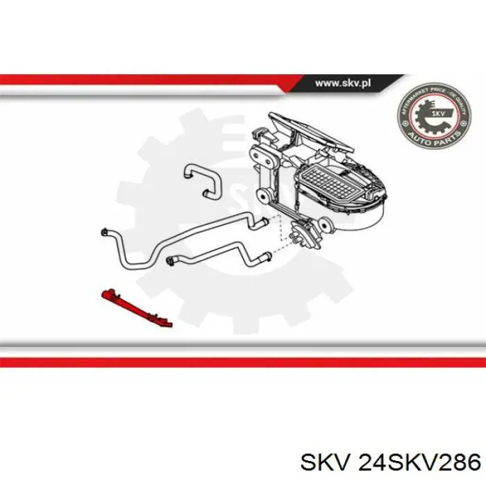 YS4Z8290BA Ford Шланг термостата