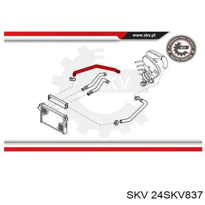 Шланг/патрубок интеркуллера GP ORK99487930 ціна, від 36.70 USD