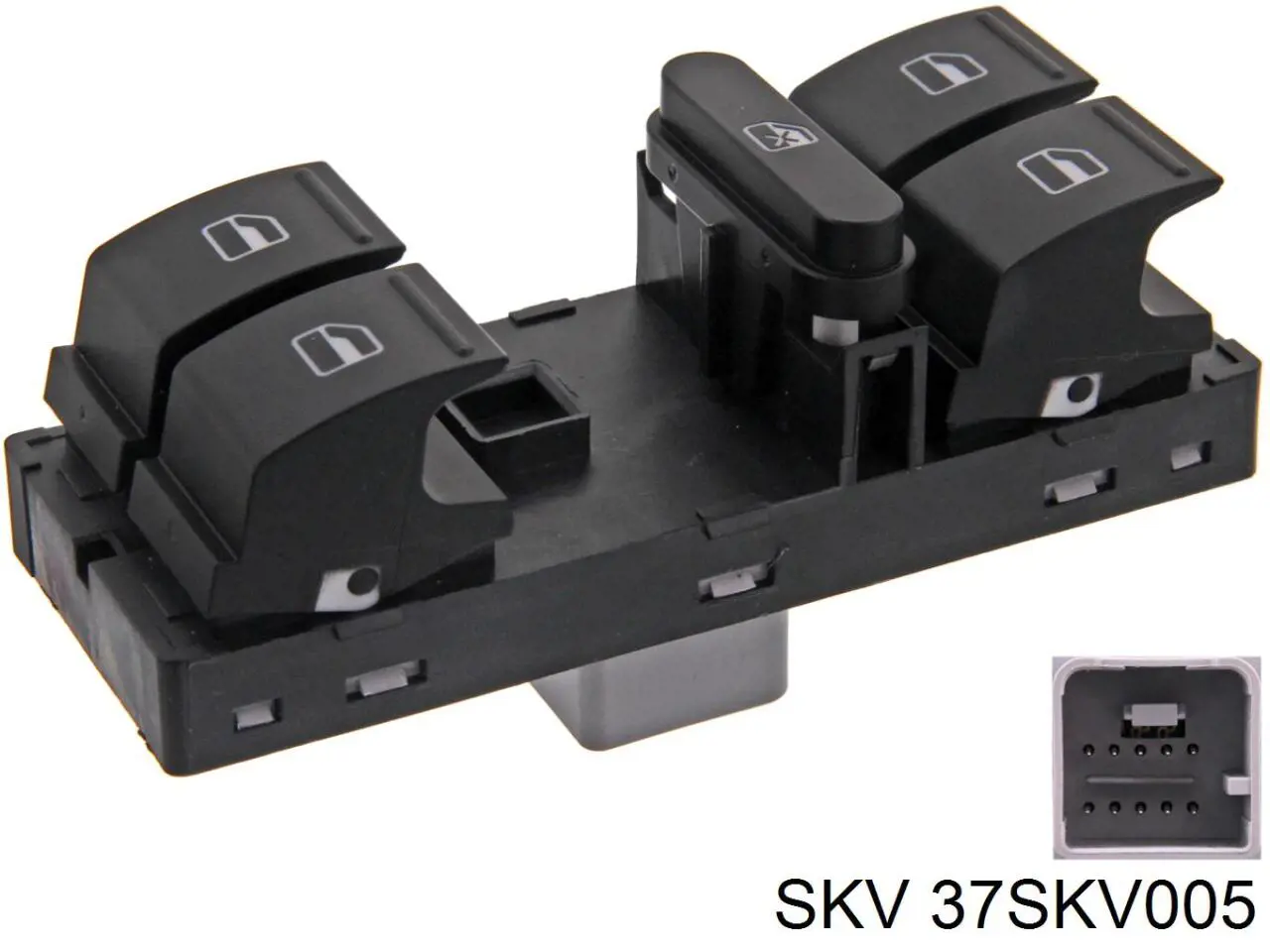 Кнопковий блок керування склопідіймачами передній лівий 37SKV005 SKV