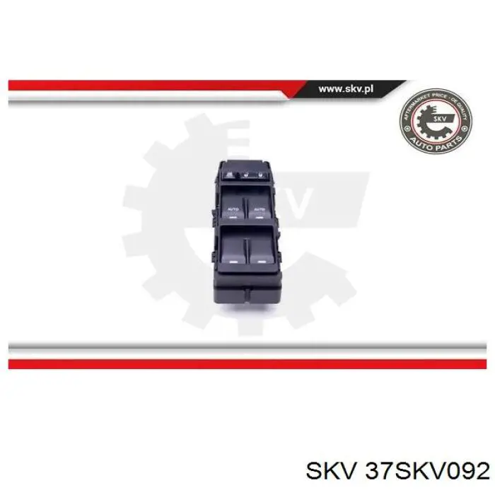 37SKV092 SKV кнопковий блок керування склопідіймачами передній лівий