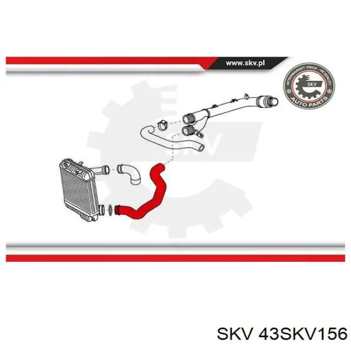 43SKV156 SKV Трубка, що нагнітається