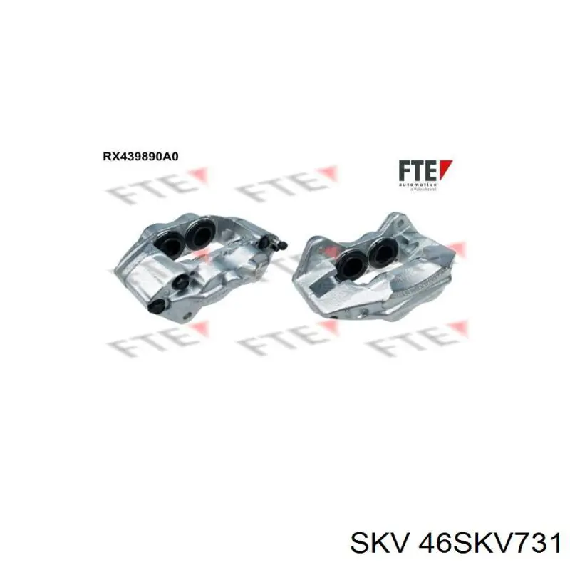 Супорт гальмівний передній лівий SKV 46SKV731 ціна, від 68.22 USD