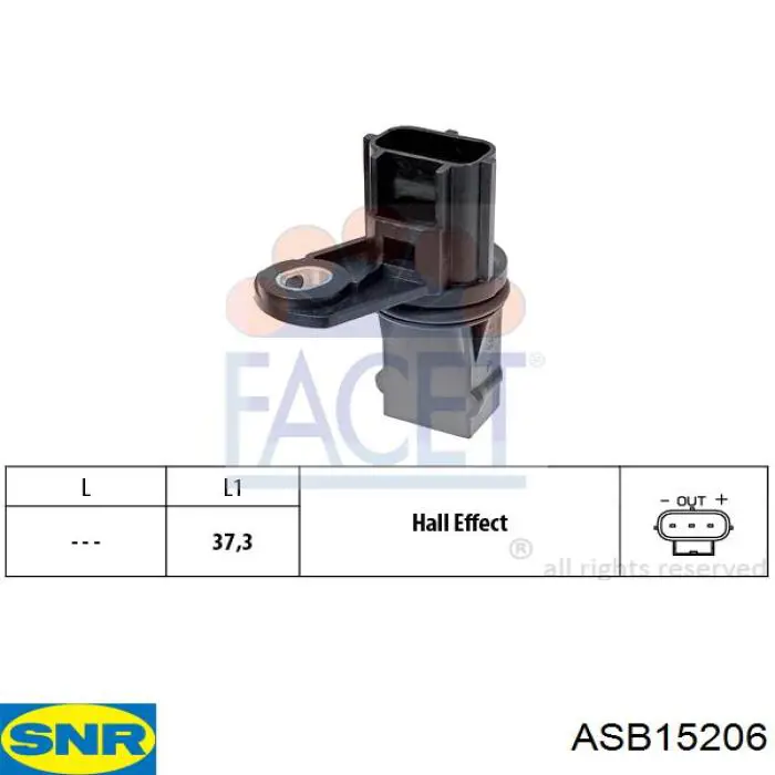 Датчик АБС (ABS) задній FSE11428012 Fase