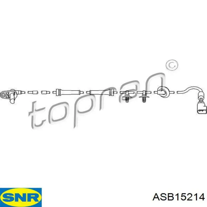 Датчик АБС (ABS) передній ASB15214 SNR