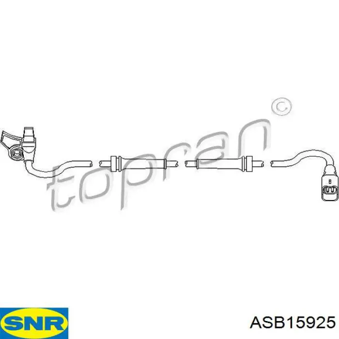 Датчик АБС передній ASB15925 SNR