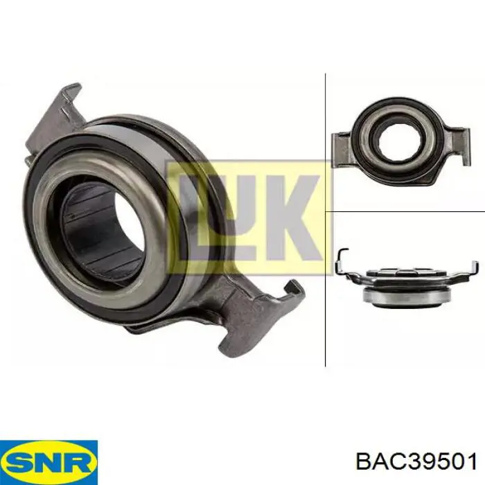 Вижимний підшипник SNR BAC39501 ціна, від 14.26 USD
