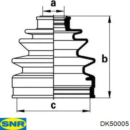 Піввісь задня, ліва SNR DK50005 ціна, від 38.01 USD
