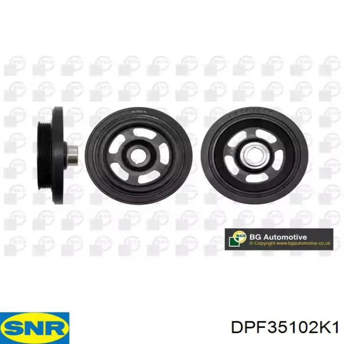 Шків колінвала (демпфер ) SNR DPF35102K1 ціна, від 83.49 USD