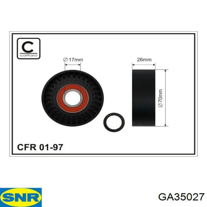 GA35027 SNR натягувач приводного ременя