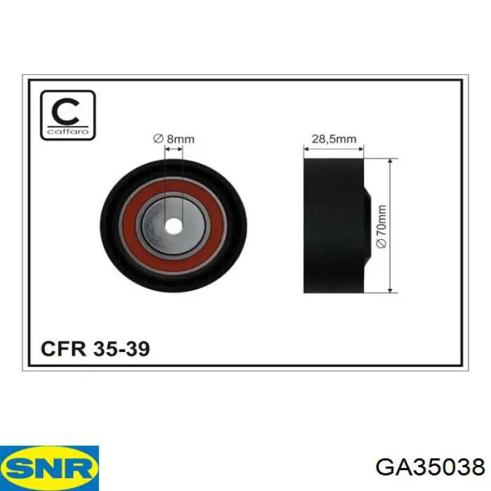 Купити GA35038 SNR Натяжний ролик