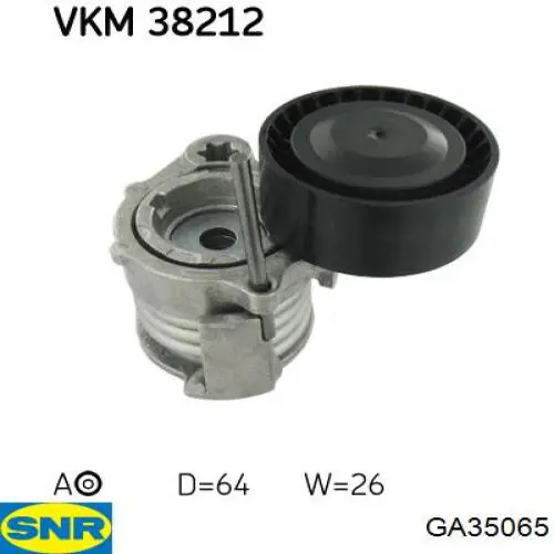 GA35065 SNR ролик натягувача приводного ременя