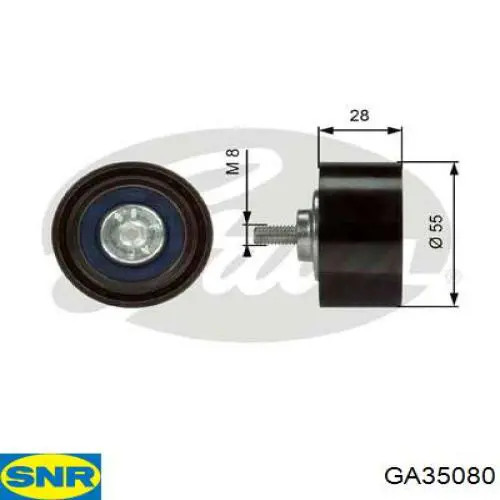 Ролик приводного ременя, паразитний MPQ1211 Magneti Marelli
