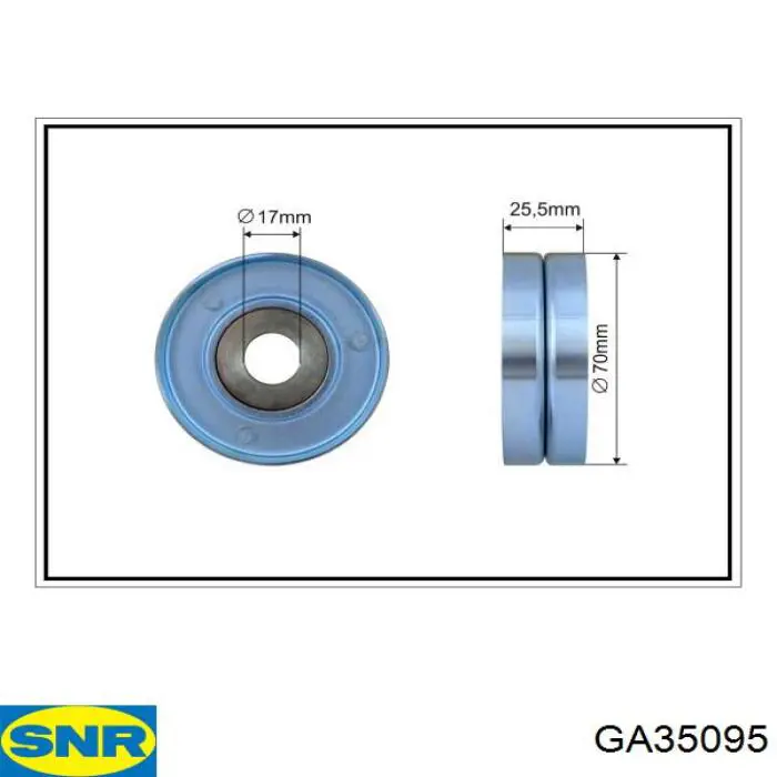 Натяжний ролик SNR GA35095 ціна, від 20.96 USD