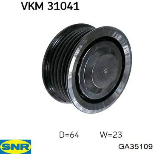 Ролик приводного ременя, паразитний SNR GA35109 ціна, від 8.08 USD