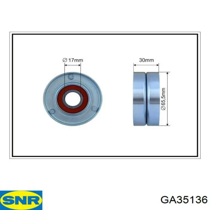 Натягувач приводного ременя SNR GA35136 ціна, від 67.29 USD