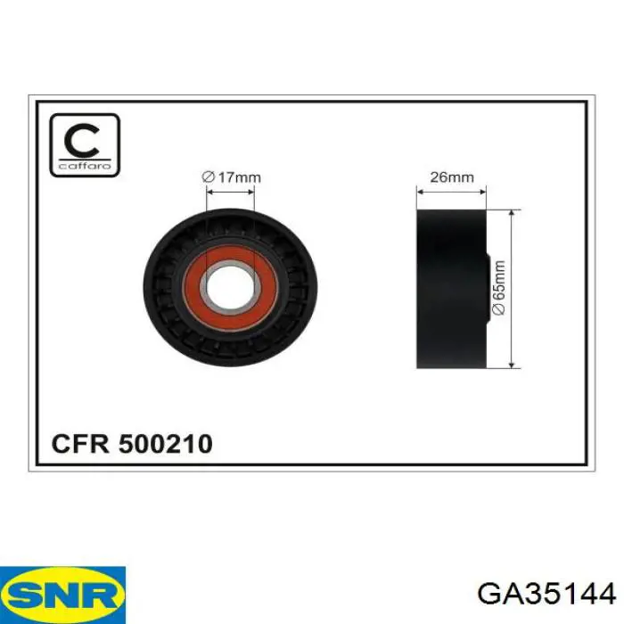 Натягувач приводного ременя SNR GA35144 ціна, від 38.01 USD