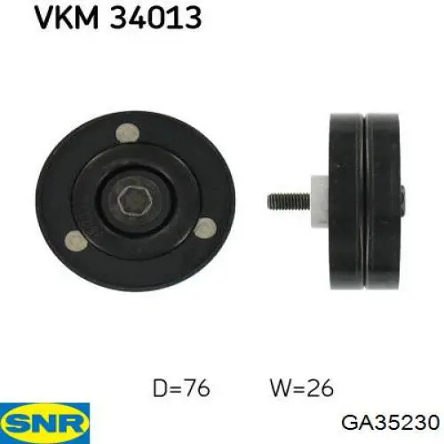 GA35230 SNR ролик натягувача приводного ременя