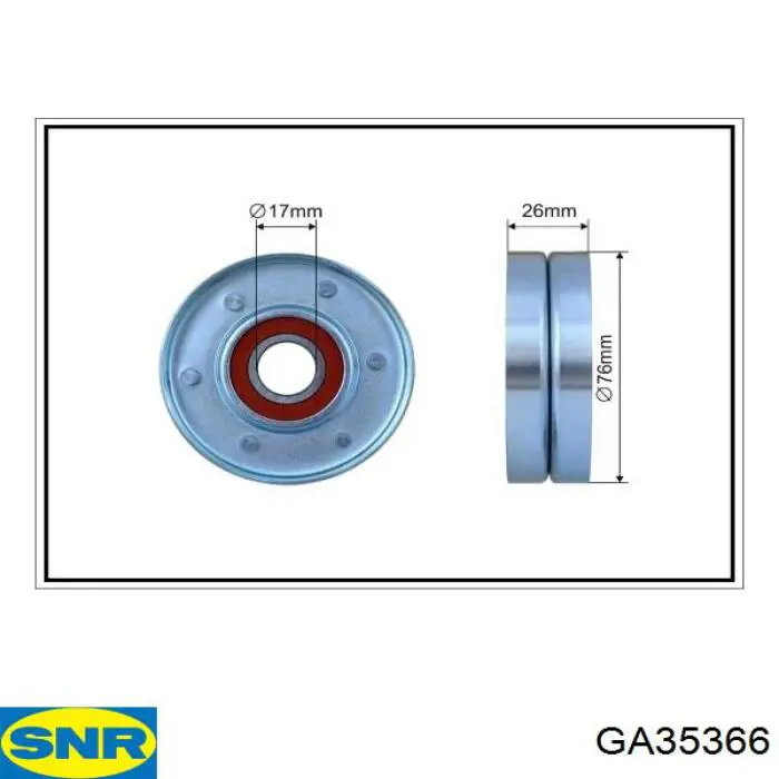 GA35366 SNR натягувач приводного ременя