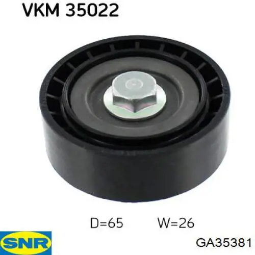 Ролик приводного ременя, паразитний SNR GA35381 ціна, від 13.55 USD