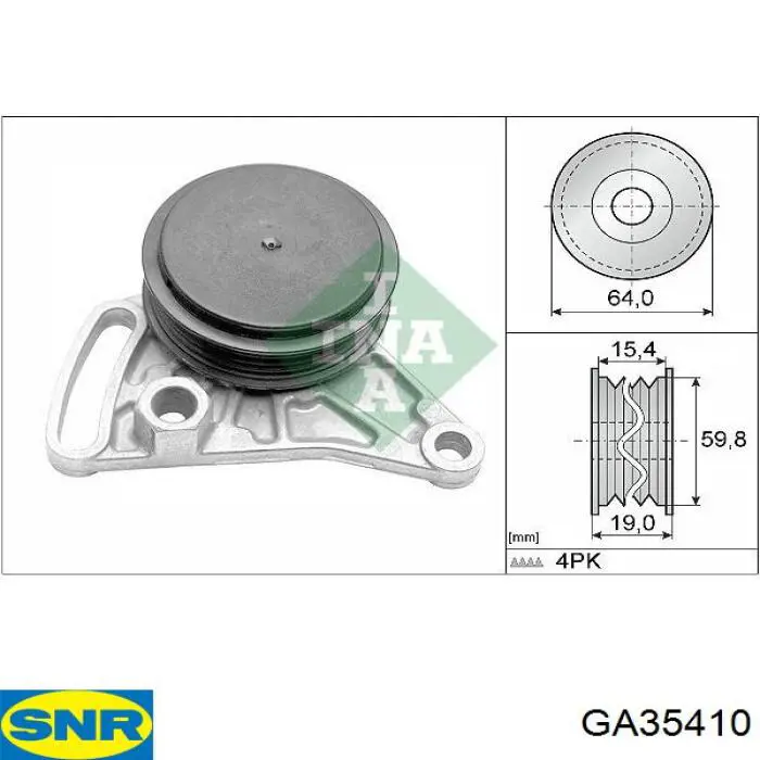 Натягувач приводного ременя SNR GA35410
