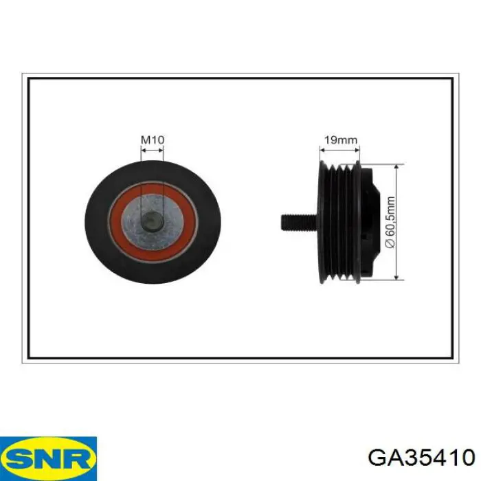 Натягувач приводного ременя SNR GA35410 ціна, від 22.86 USD