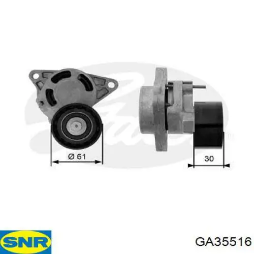 Натягувач приводного ременя SNR GA35516 ціна, від 51.20 USD