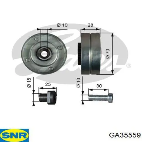 Натяжний ролик SNR GA35559 ціна, від 18.21 USD