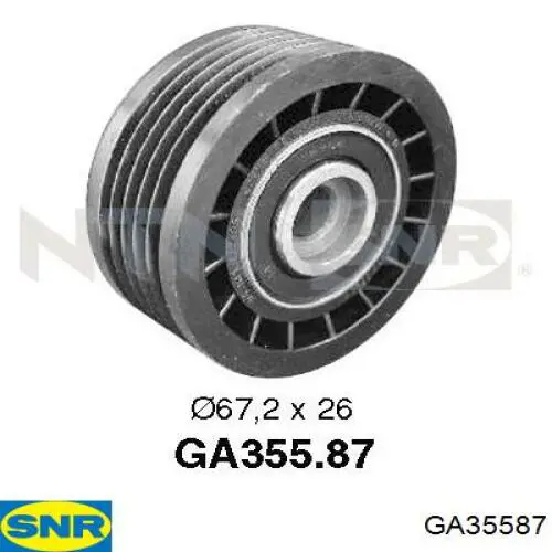 GA35587 SNR ролик натягувача приводного ременя