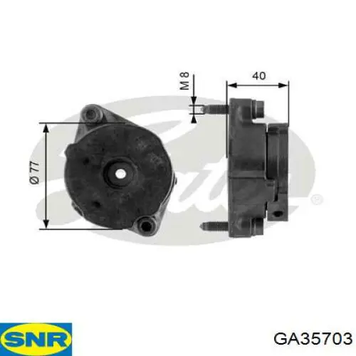 Натягувач приводного ременя SNR GA35703 ціна, від 42.43 USD