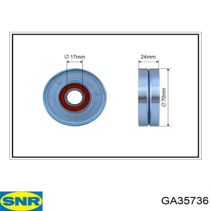 GA35736 SNR натягувач приводного ременя