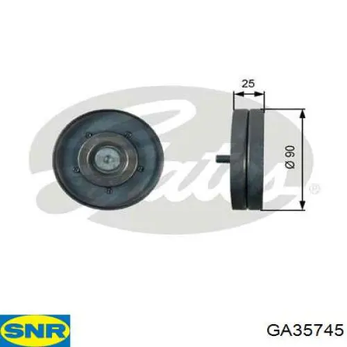 GA35745 SNR ролик приводного ременя, паразитний