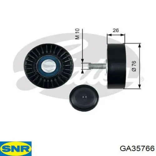 GA35766 SNR ролик приводного ременя, паразитний