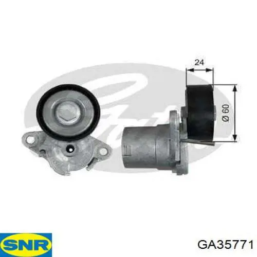 Натяжний ролик SNR GA35771 ціна, від 37.47 USD