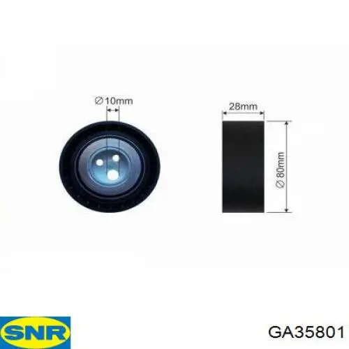 GA35801 SNR ролик натягувача приводного ременя