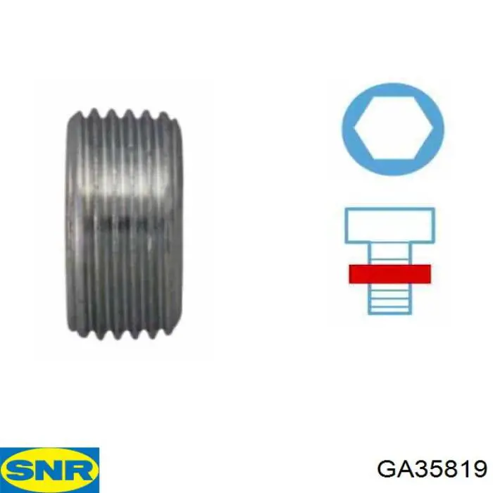 Купити GA35819 SNR Натяжний ролик
