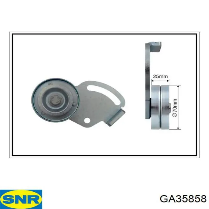 GA35858 SNR ролик натягувача приводного ременя