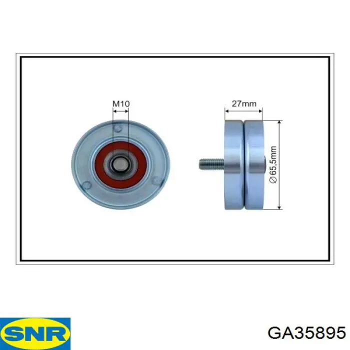 Натягувач приводного ременя SNR GA35895 ціна, від 19.39 USD