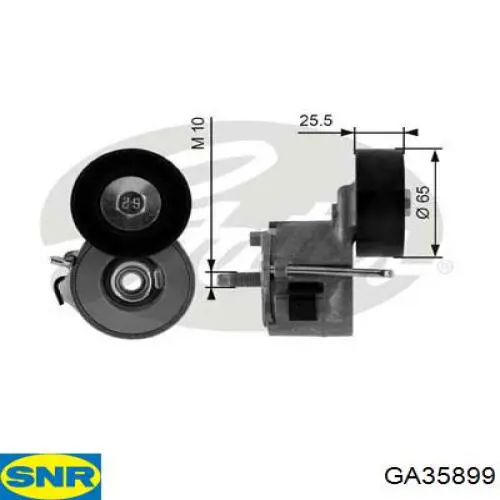 GA35899 SNR натягувач приводного ременя