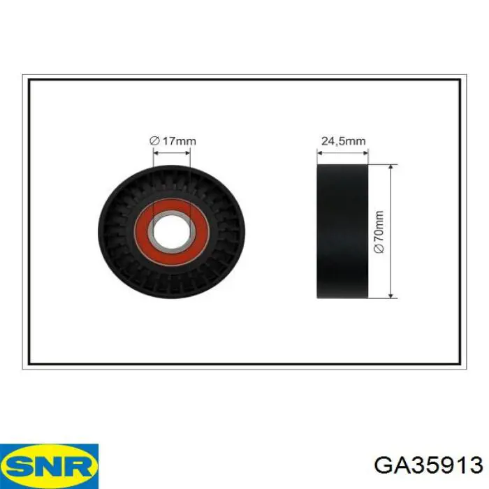 GA35913 SNR натягувач приводного ременя